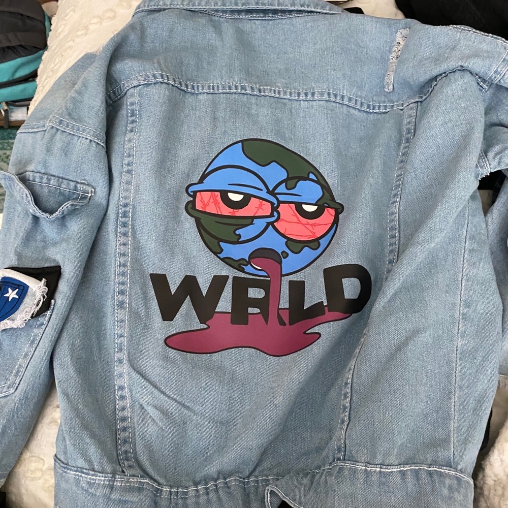 Juice Wrld Jean Jacket with Patches